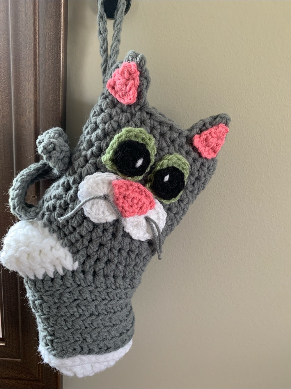 Gray Cat Stocking